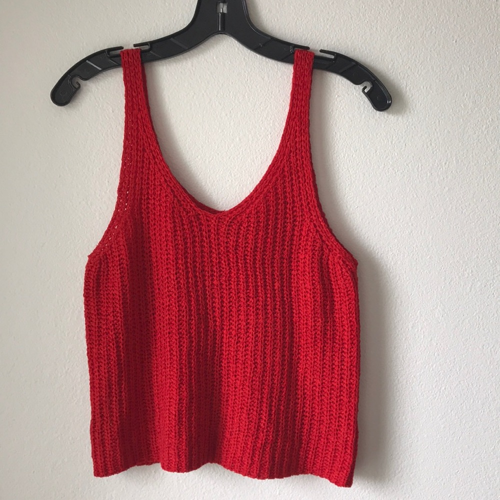 Knit sweater tank